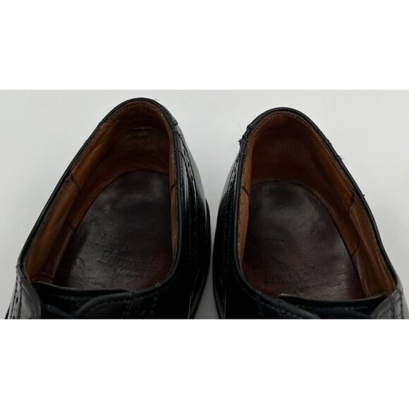 Allen Edmonds Lloyd Black Leather Wingtip Brogue Oxford Dress Shoe Mens 10.5 D main image 8